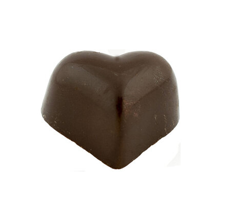 Бонбон сърце черен шоколад