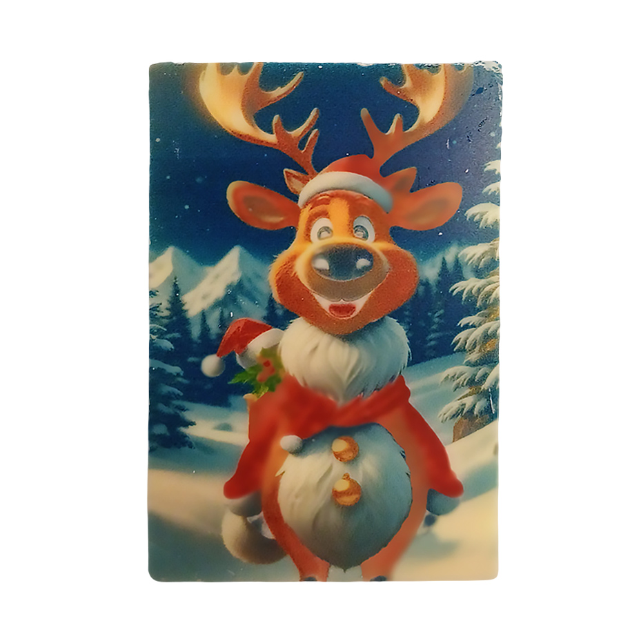 Правоъгълна визитка – 8/5 см. с цветен принт