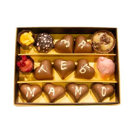 Кутия шоколадови бонбони За теб мамо