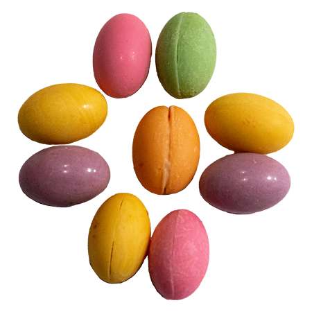Шоколадови яйца разноцветни