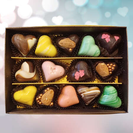 Ръчно изработени бонбони сърца 15 бр.