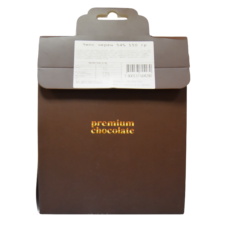 Чипс черен шоколад 54% 150 г