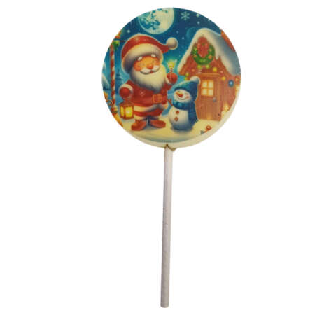 Близалка с картинка „Снежен човек и Дядо Коледа“ 25 Г