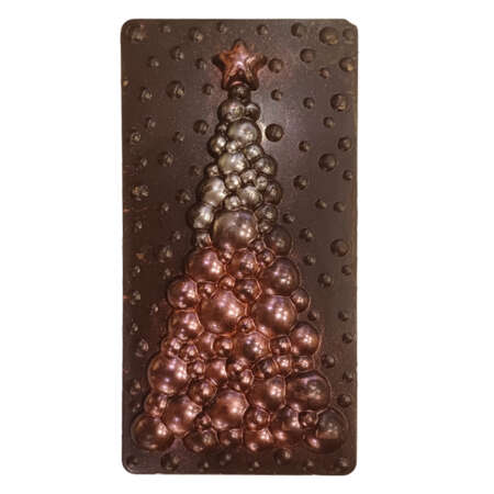 Коледен черен шоколад 54% елха 110 г