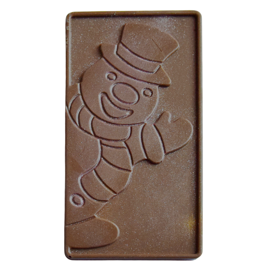 Коледен млечен шоколад снежен човек 110 г