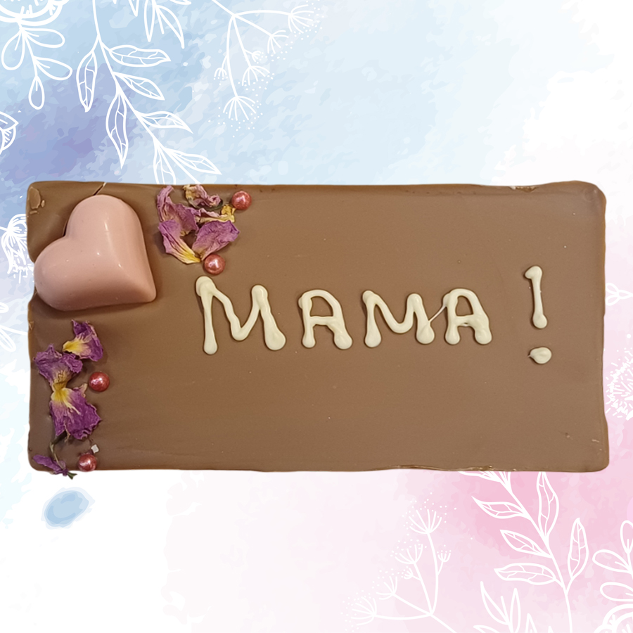 Млечен шоколад картичка 120 г., с надпис "Mама"