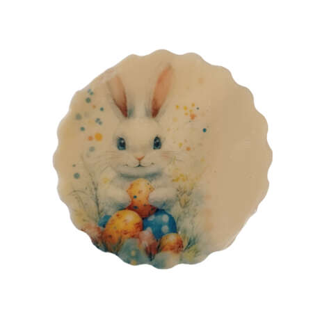 Кръгла великденска визитка 22 г