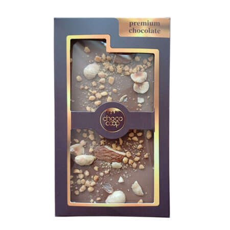 Млечен шоколад с ядки микс 80 г