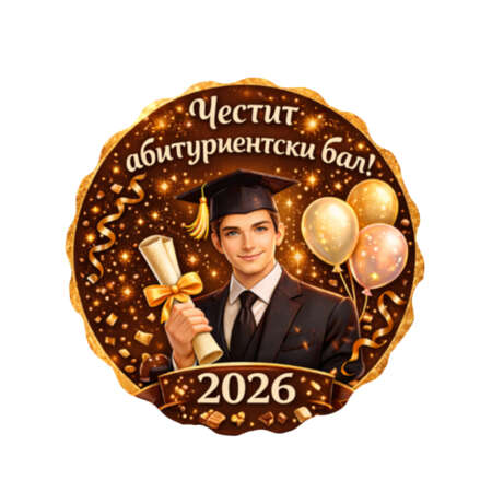 Кръгла визитка Випуск 2026 22 г